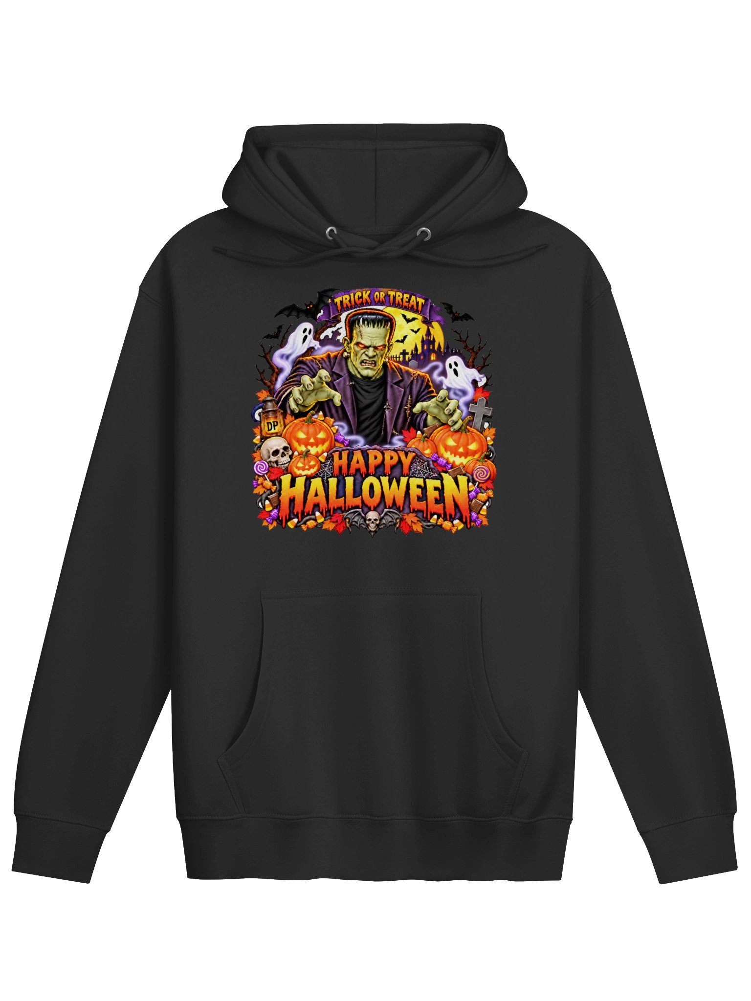 Frankenstein Happy Halloween Lane Seven Premium Pullover Hoodie product image (3)