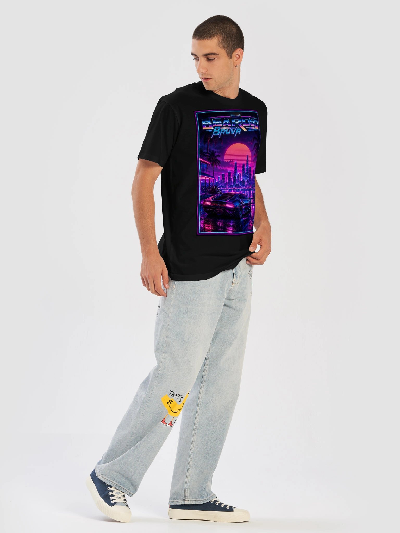 BeardedBruva Synthwave Tee product image (41)
