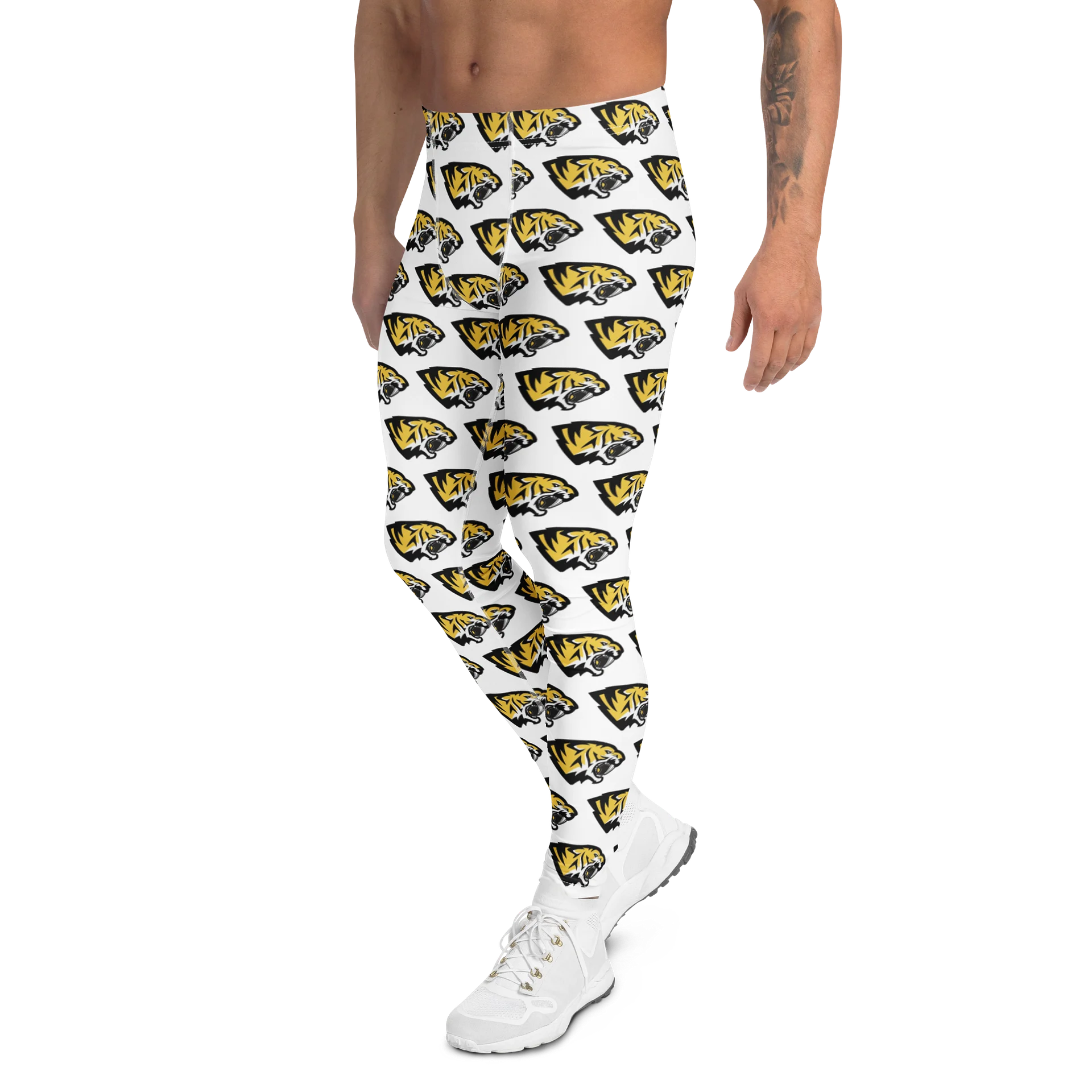 Abstract Mosaic All-Over Print Men’s Leggings product image (5)