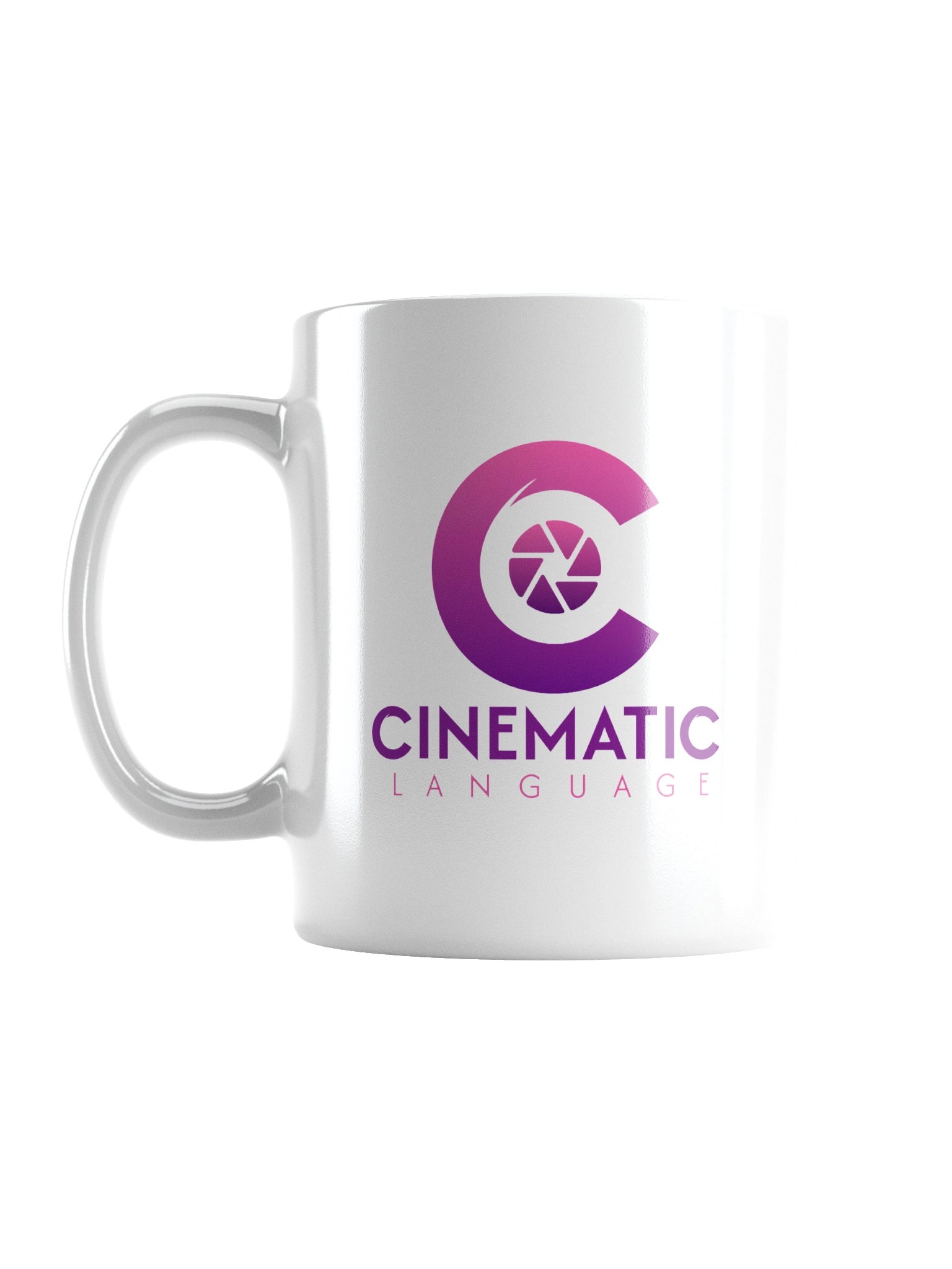 Cinematic Language White Glossy Mug product image (3)