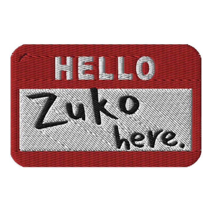 Hello, Zuko Here Patch product image (1)