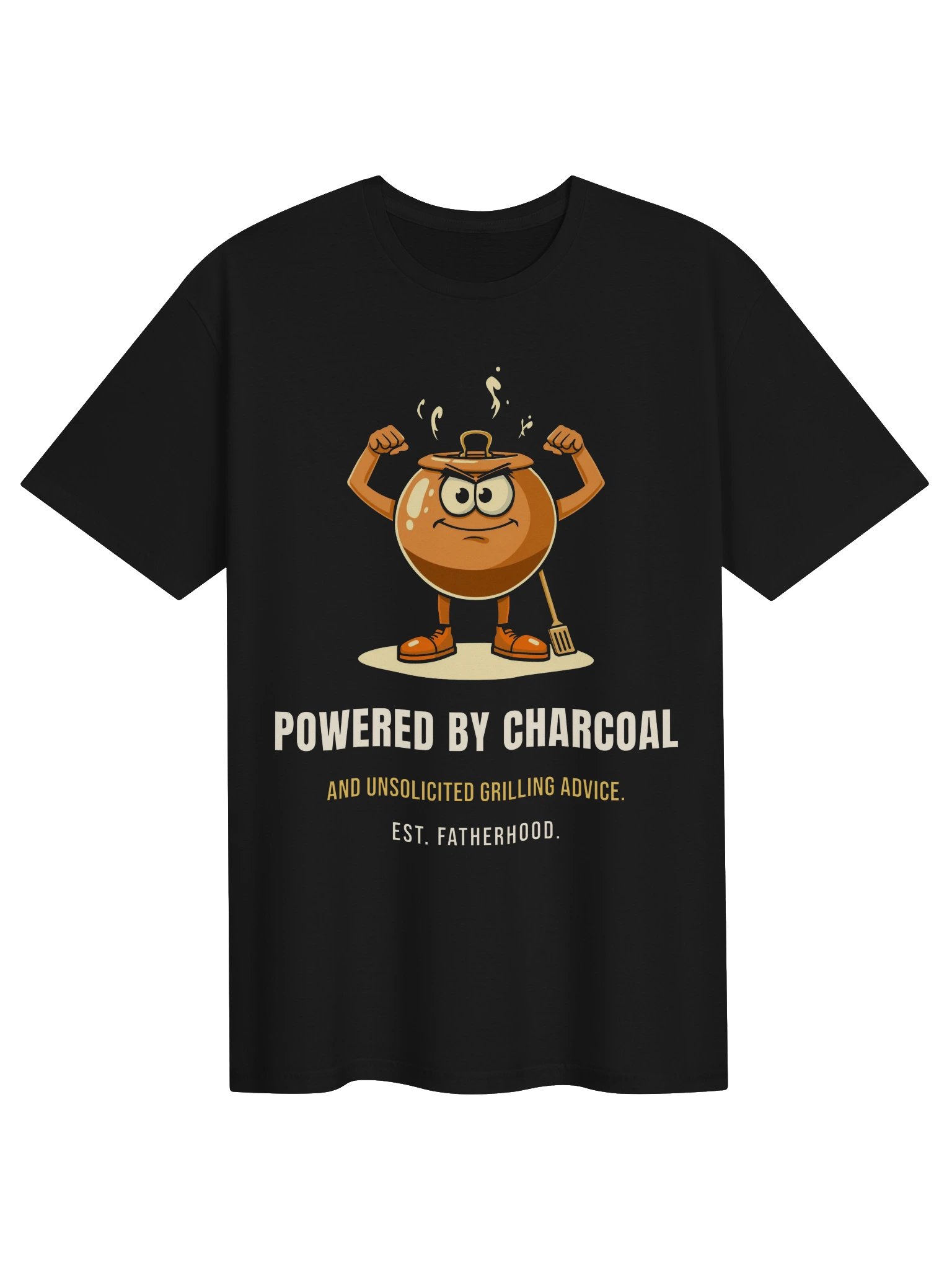 Funny BBQ Shirt for Men – Powered by Charcoal product image (1)