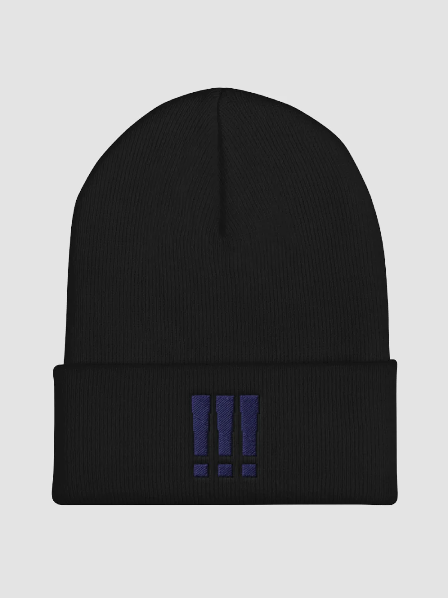!!! | Black/Purple Beanie product image (1)