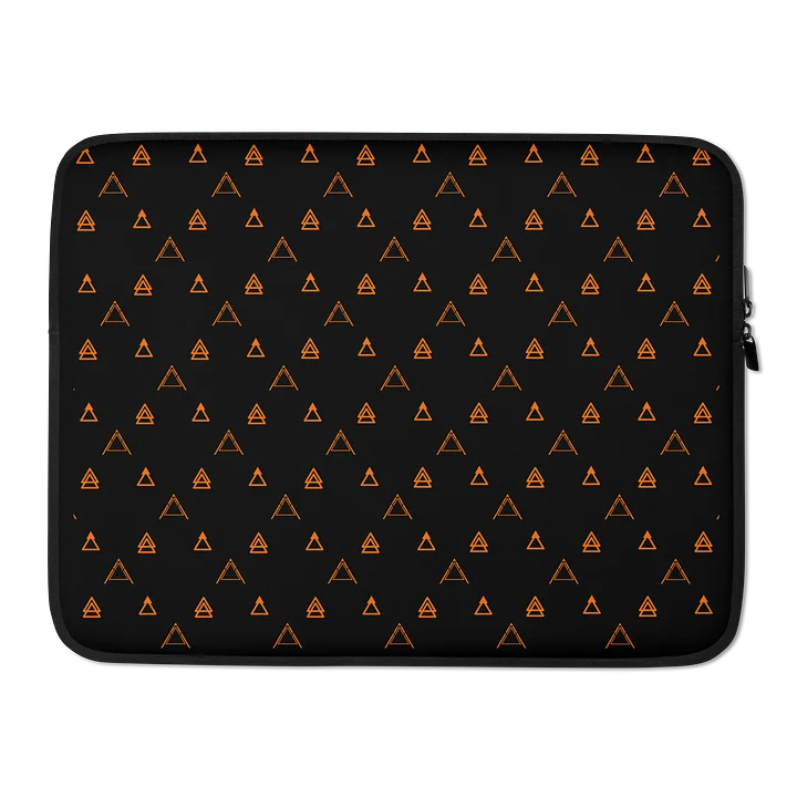 Black & Orange Geometric Laptop Sleeve | Anzodo product image (2)