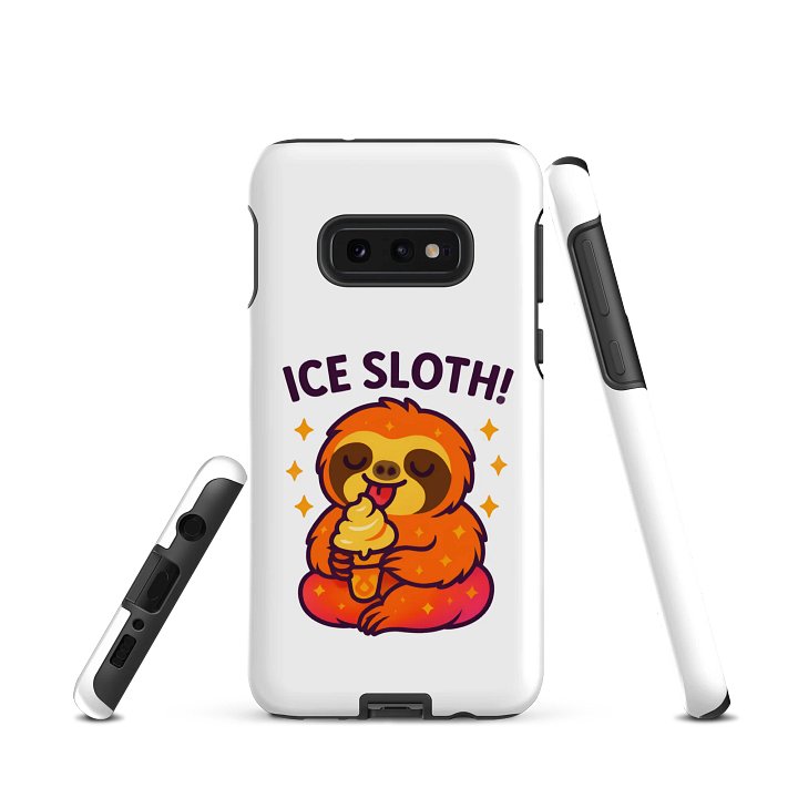 Ice Sloth – Funny Sloth Samsung Case | Ice Cream Lover Tough Phone Case – Sloths Having Snacks Collection product image (1)