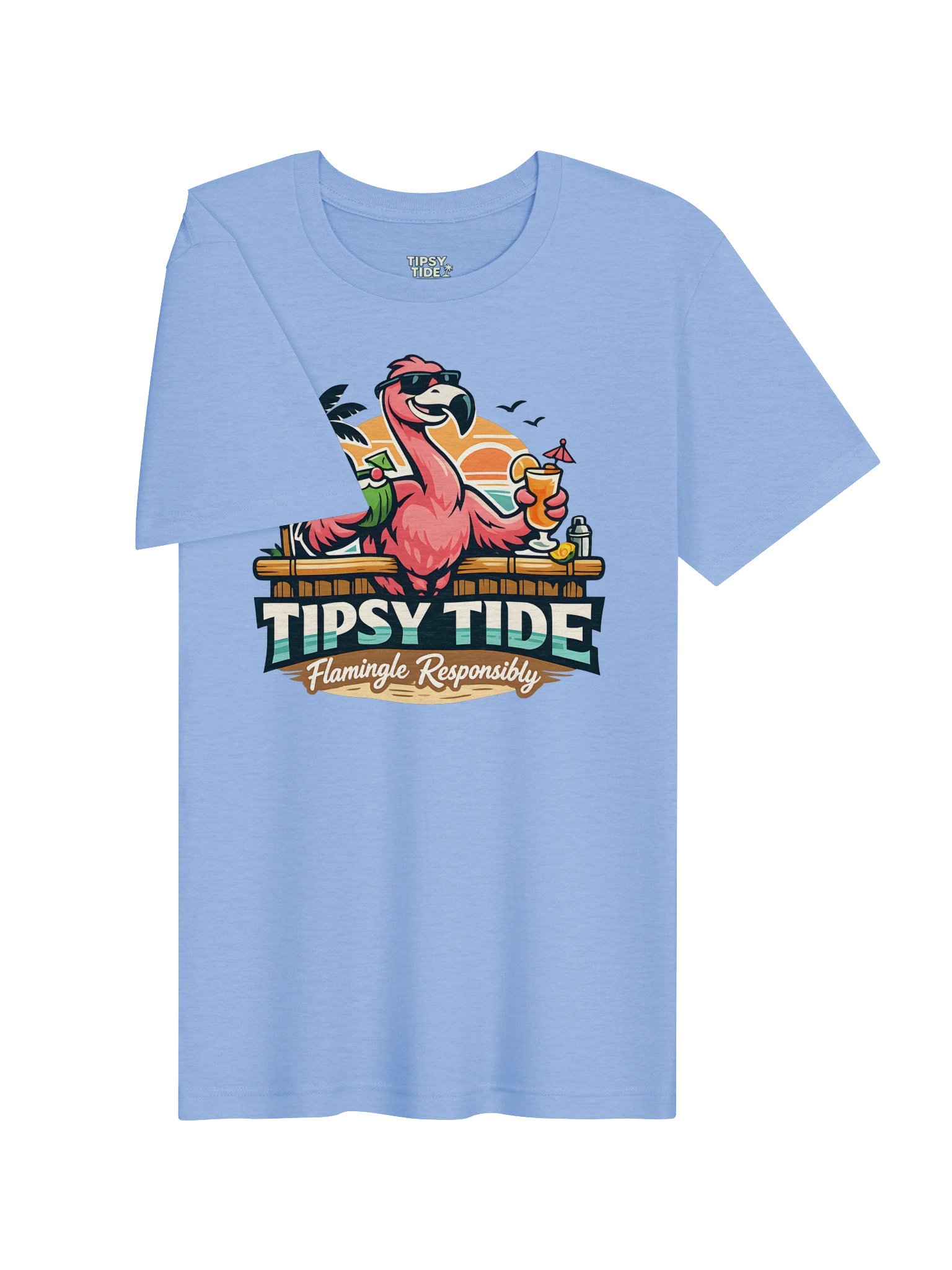 Tipsy Tide Flamingo Beach Tee product image (4)