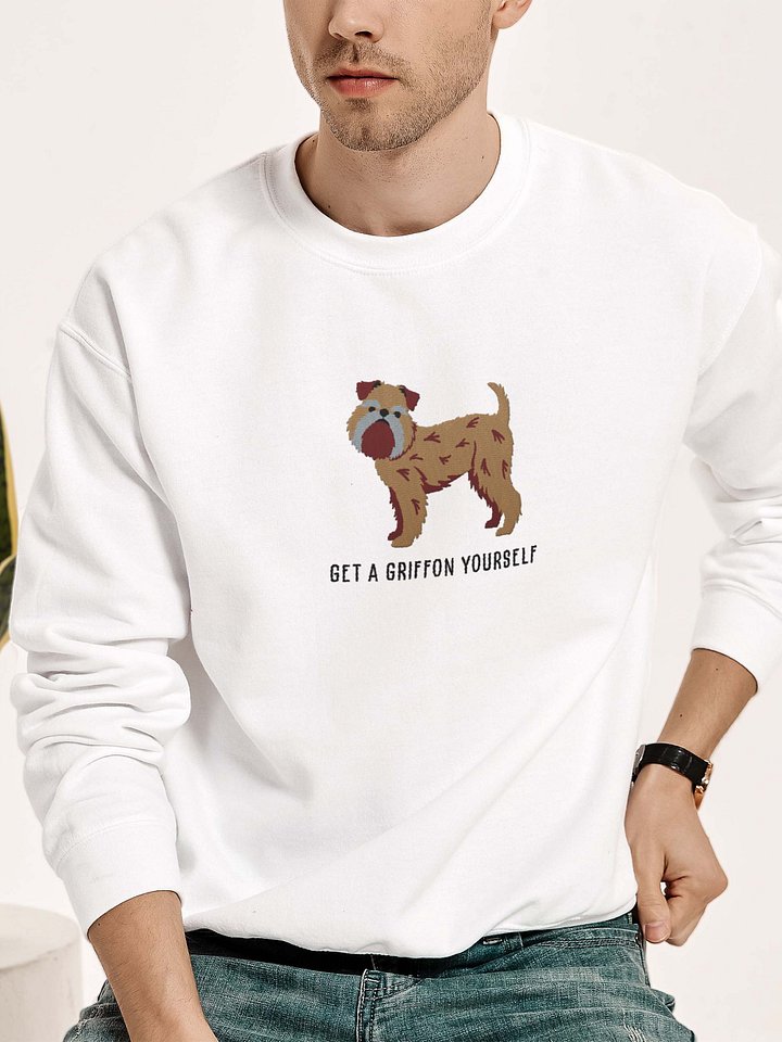 Get a Griffon Yourself Sweatshirt (Embroidered) of a Brussels Griffon product image (2)