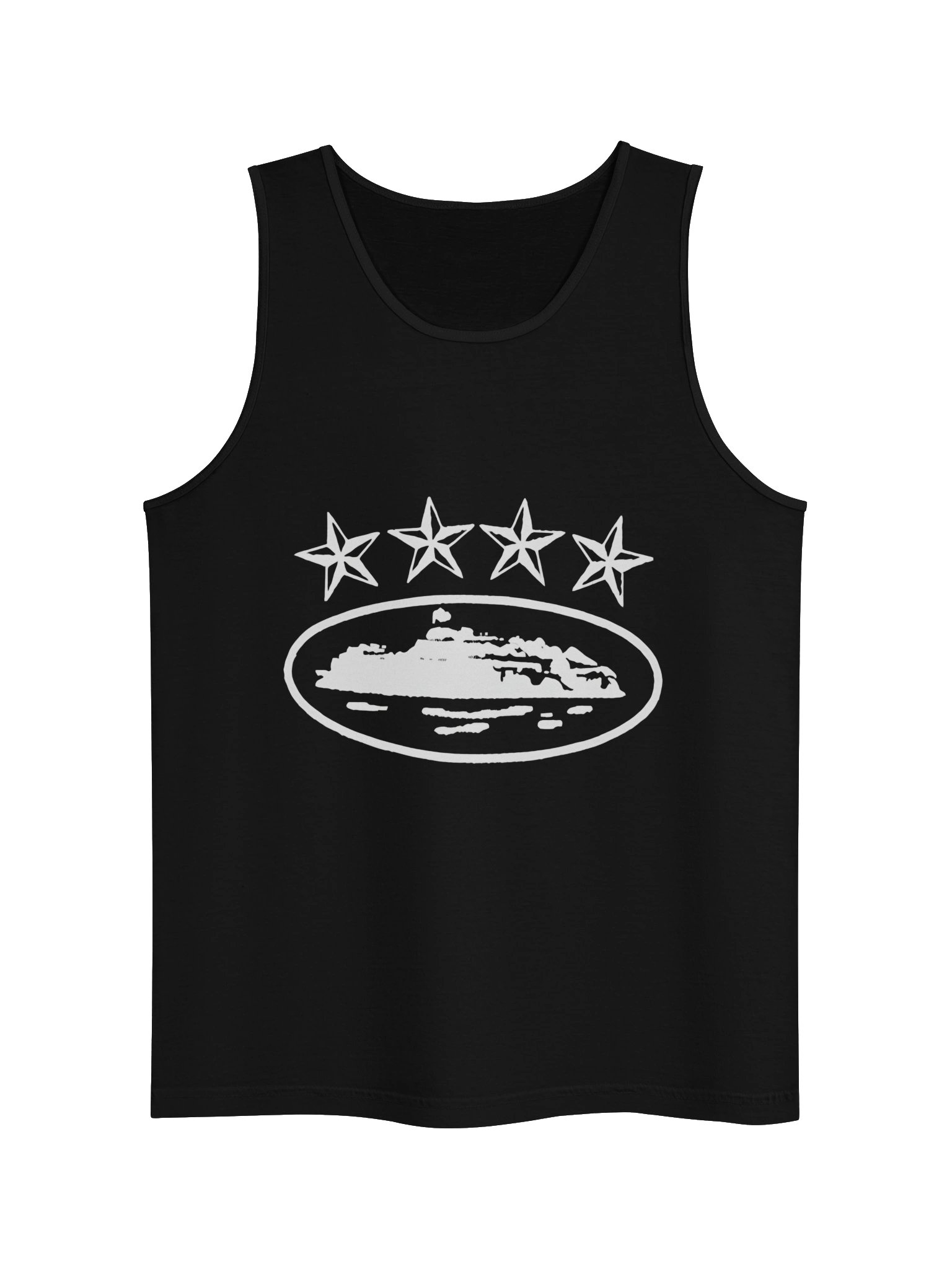 Corteiz 4Starz Alcatraz Tank Top Black product image (1)