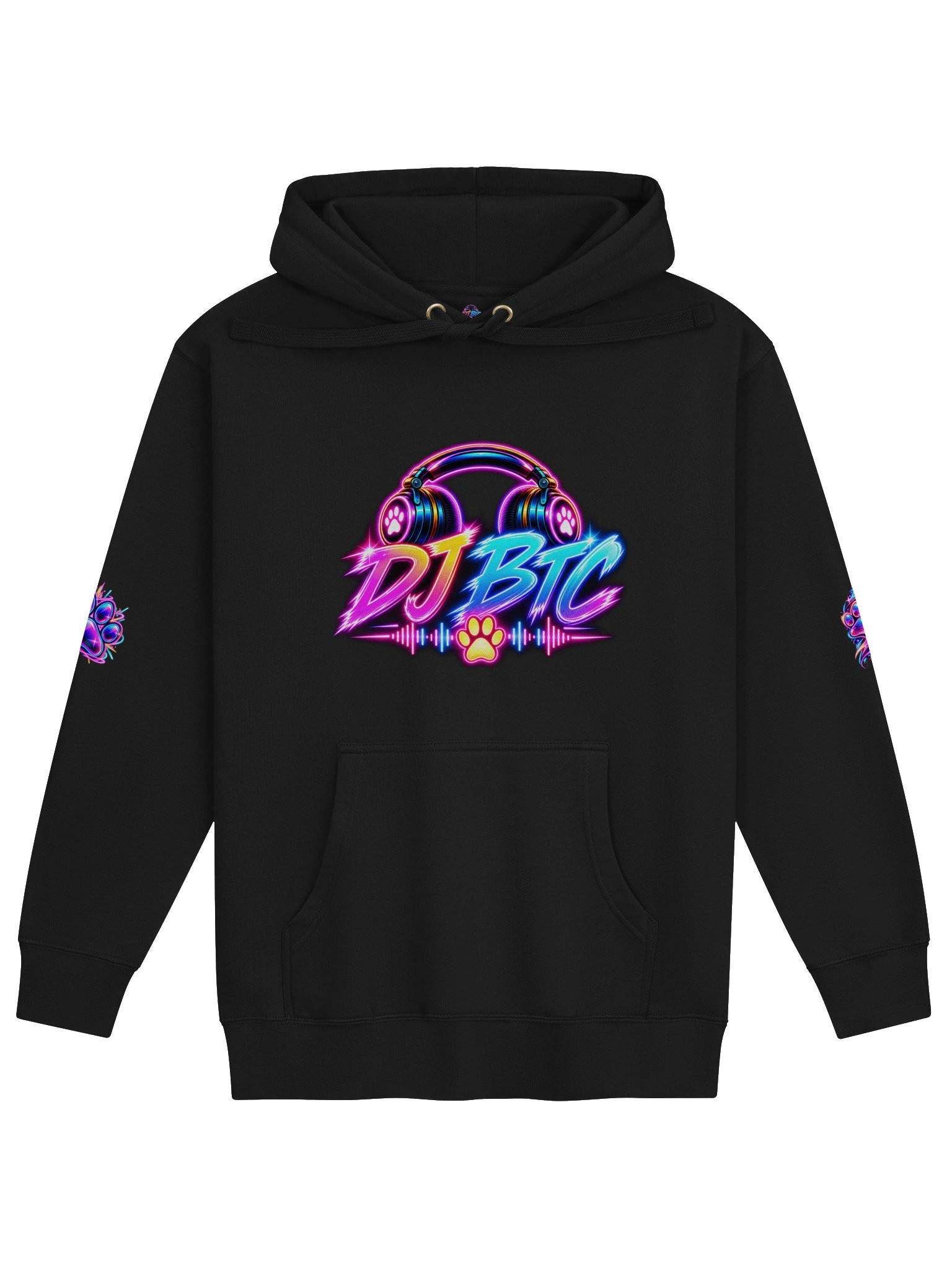 DJ BTC – Bob Thunder Cat Neon Nights Hoodie product image (1)