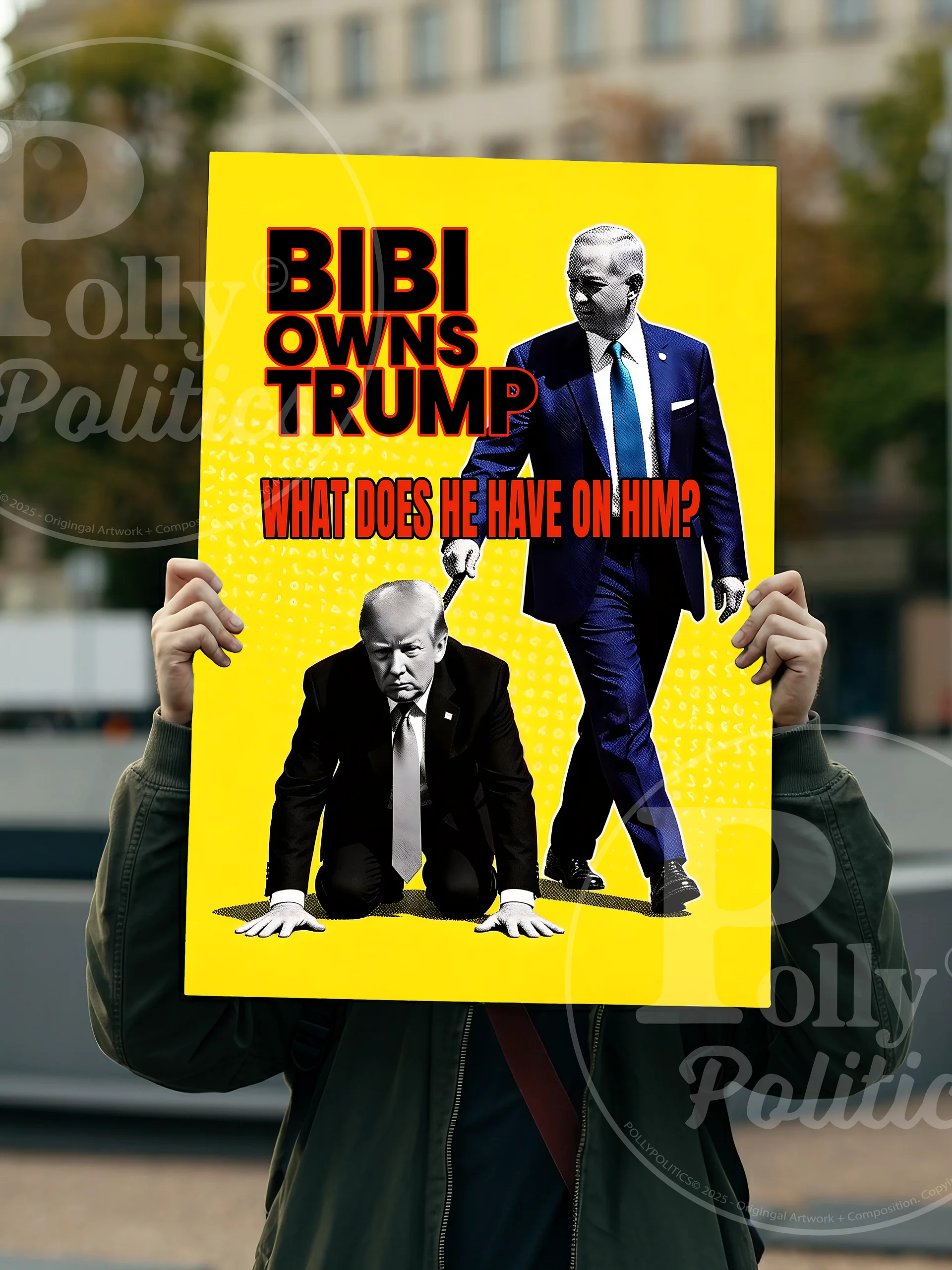 Bibi Owns Trump Protest Sign product image (4)
