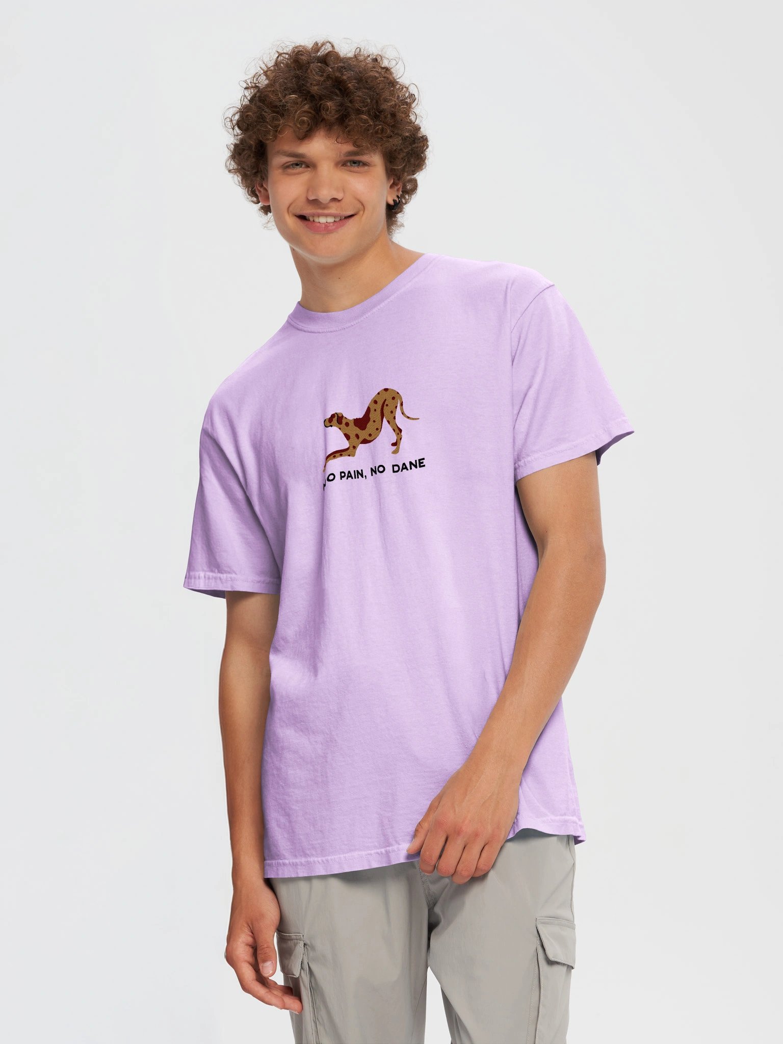 No Pain, No Dane T-Shirt(Embroidered) of a Great Dane(Chocolate Merle) product image (12)