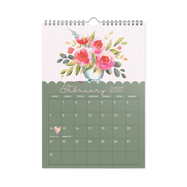 Bloom Through the Seasons: A Watercolor Calendar (July 2026 - June 2027) product image (2)