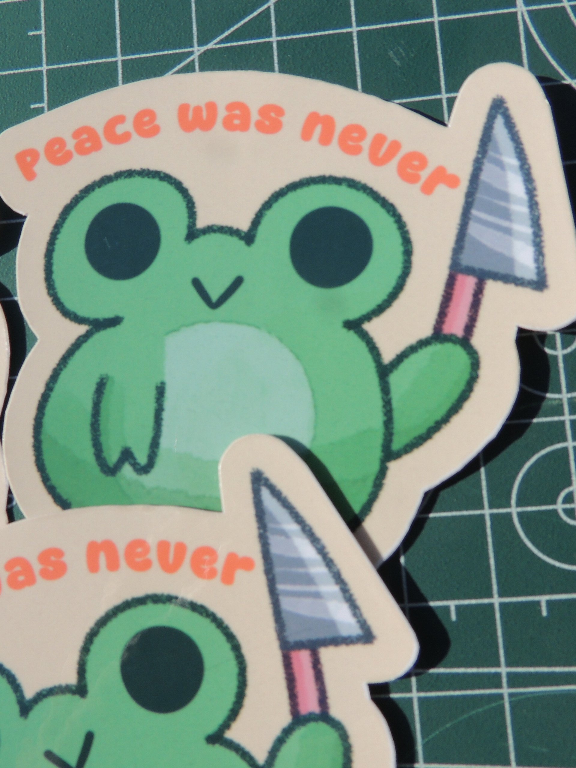 Peace Was Never An Option Sticker product image (3)