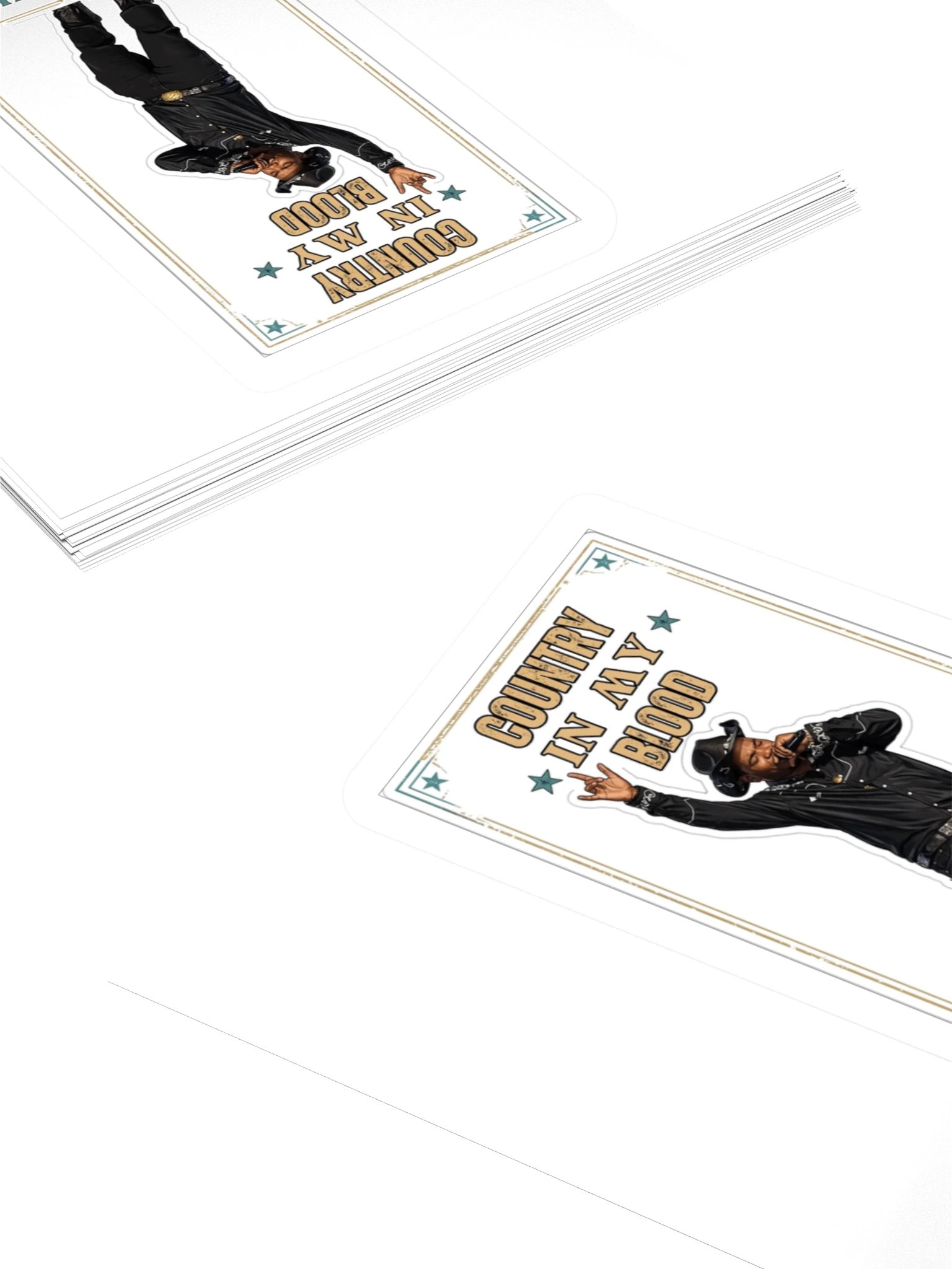ZeekFamily Country In My Blood Kiss Cut Stickers product image (4)