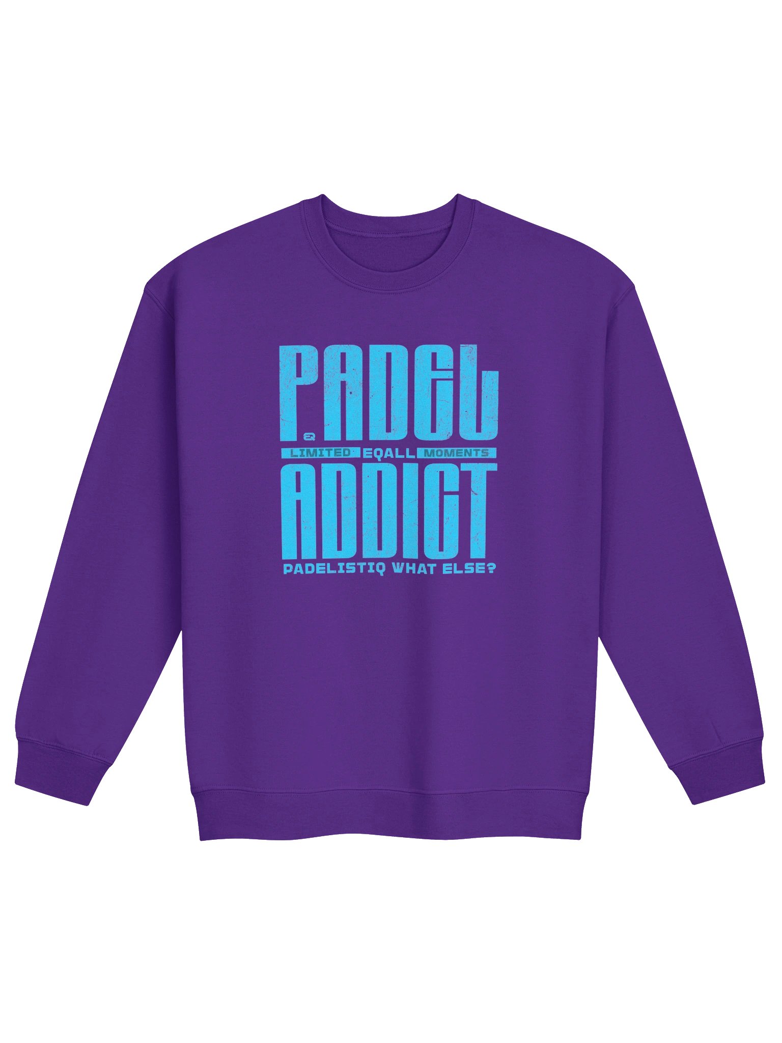 PADELISTIQ Addict Crewneck Gildan Sweatshirt_R3CVR.i by EQALL® Essentials_Blue product image (1)