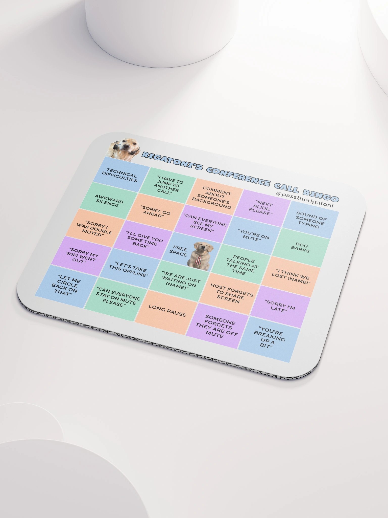 Rigatoni's Conference Call Bingo Mouse Pad product image (8)
