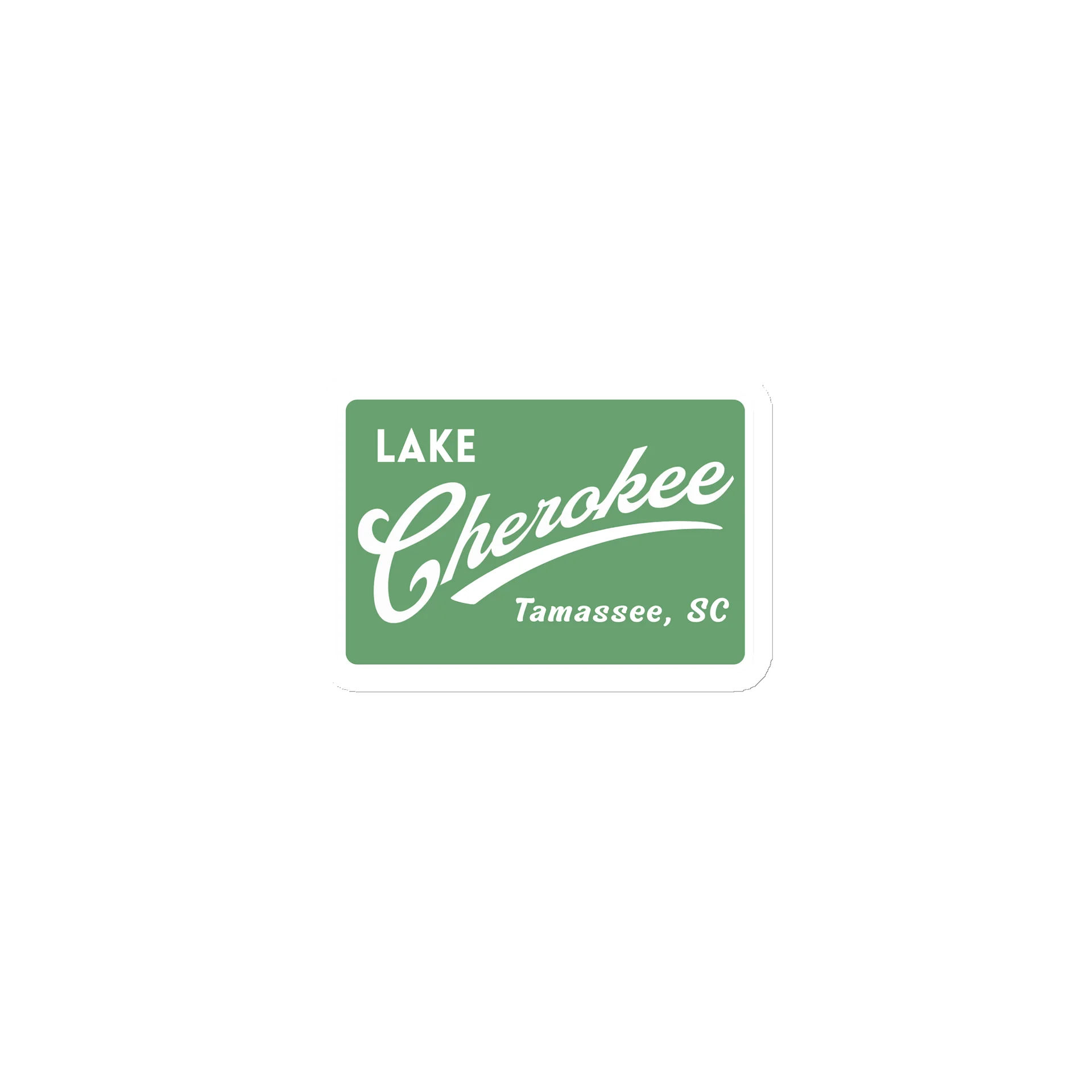 Lake Cherokee Magnet - Green Swoosh product image (1)