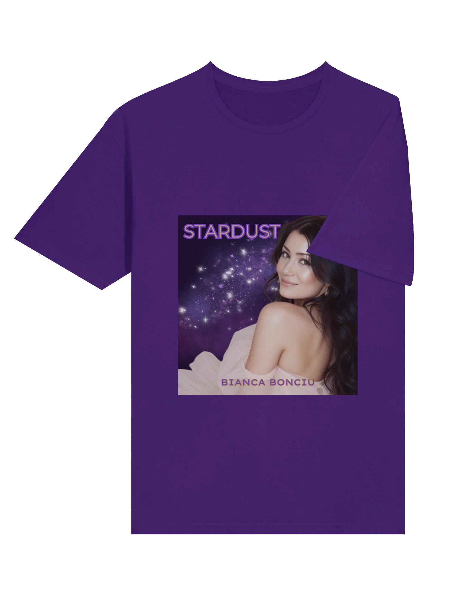 Stardust Album Cover T-Shirt – Official Bianca Bonciu Music Merch (Unisex) product image (7)