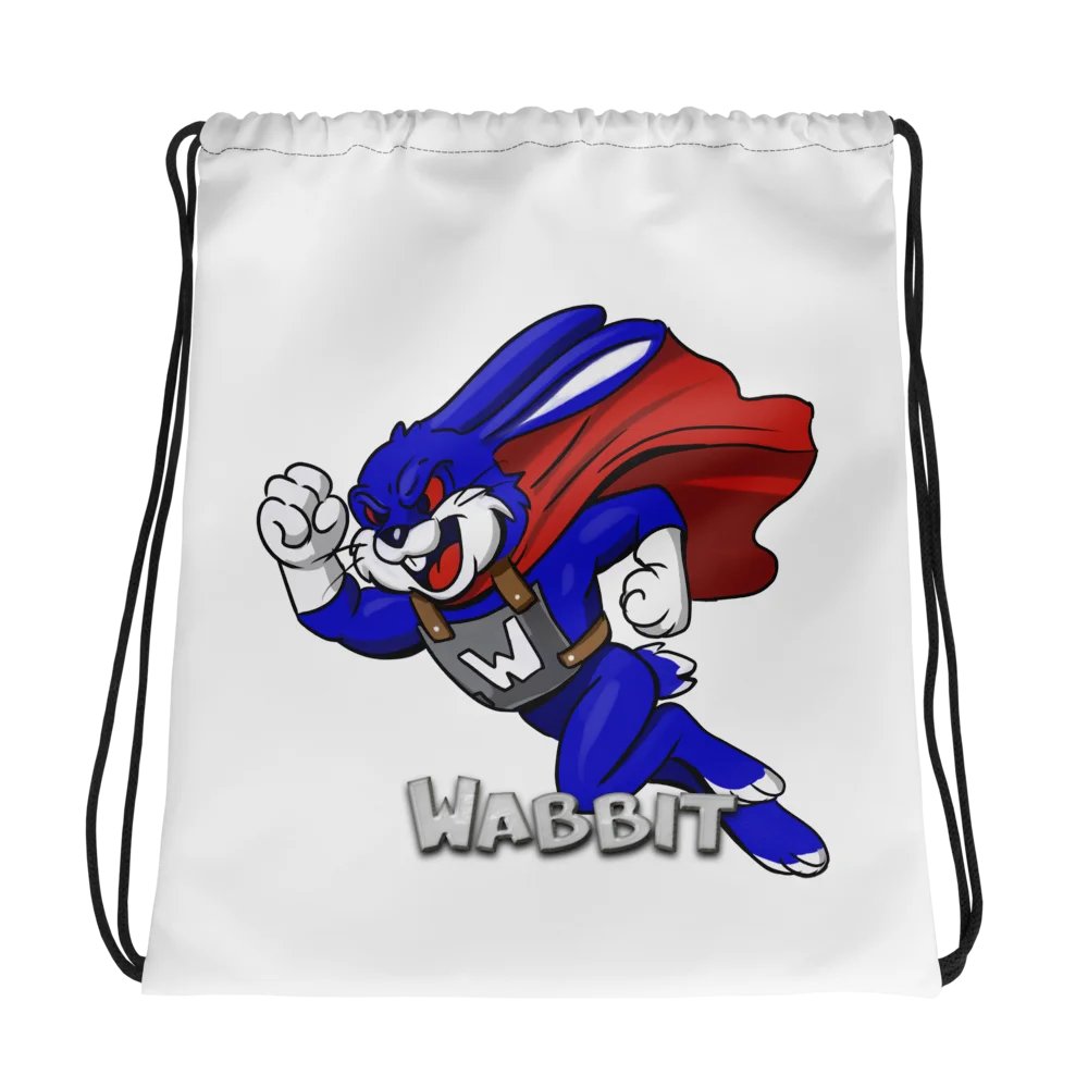 Super Wabbit Drawstring Bag product image (1)