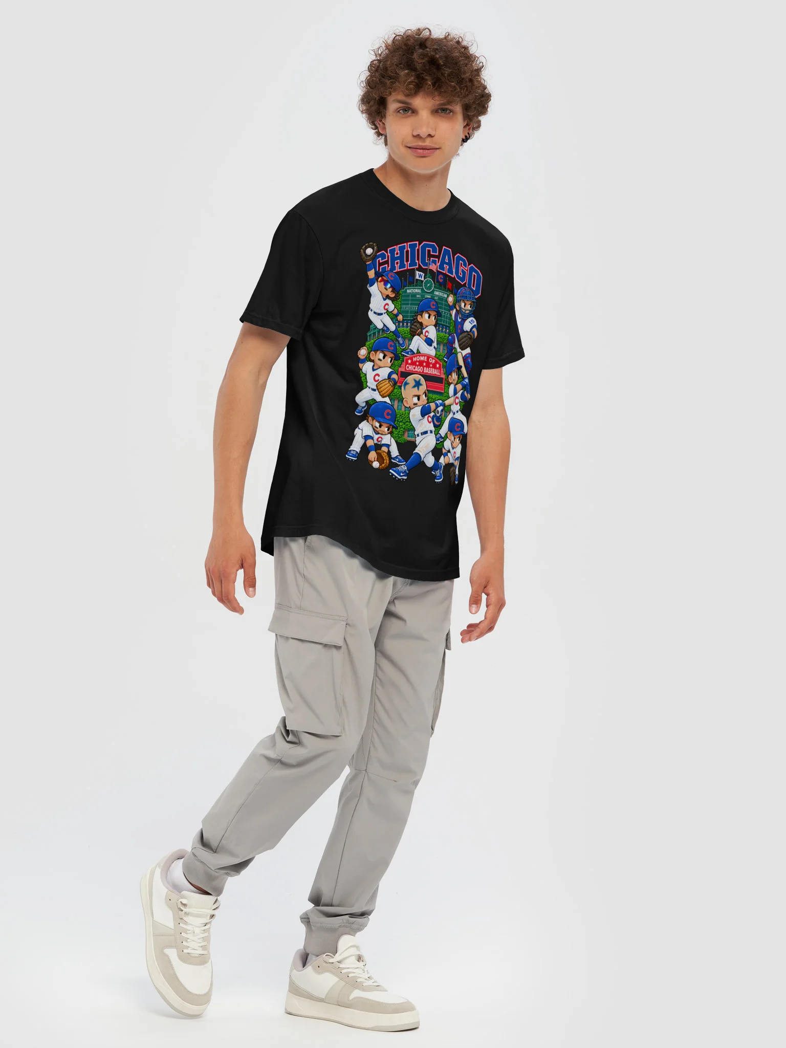 Chicago Northside Baseball Animated Player T-Shirt product image (7)