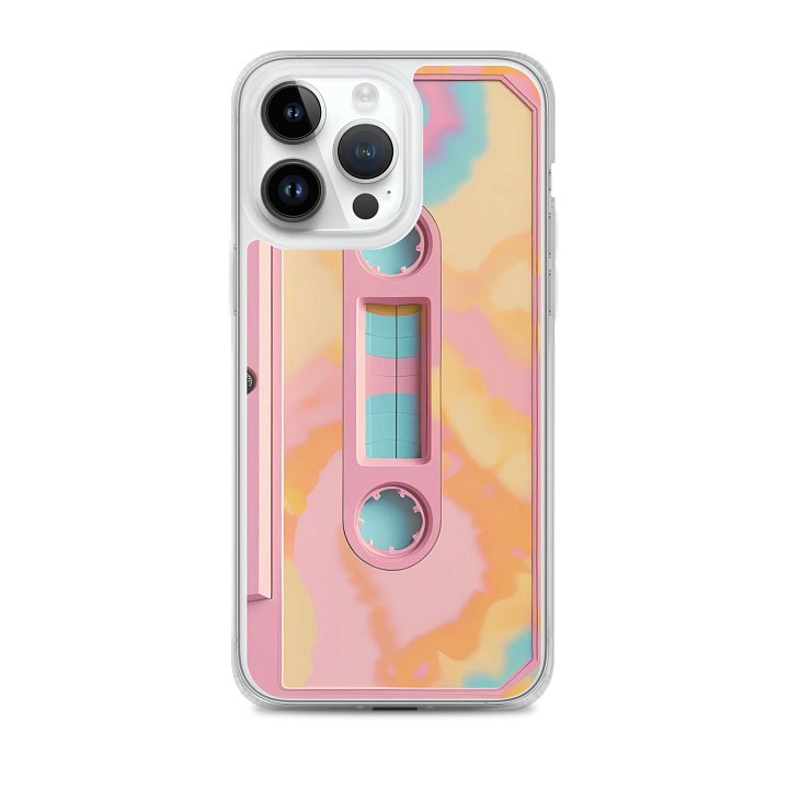 Retro pink Cassette Tape iPhone® Case product image (2)