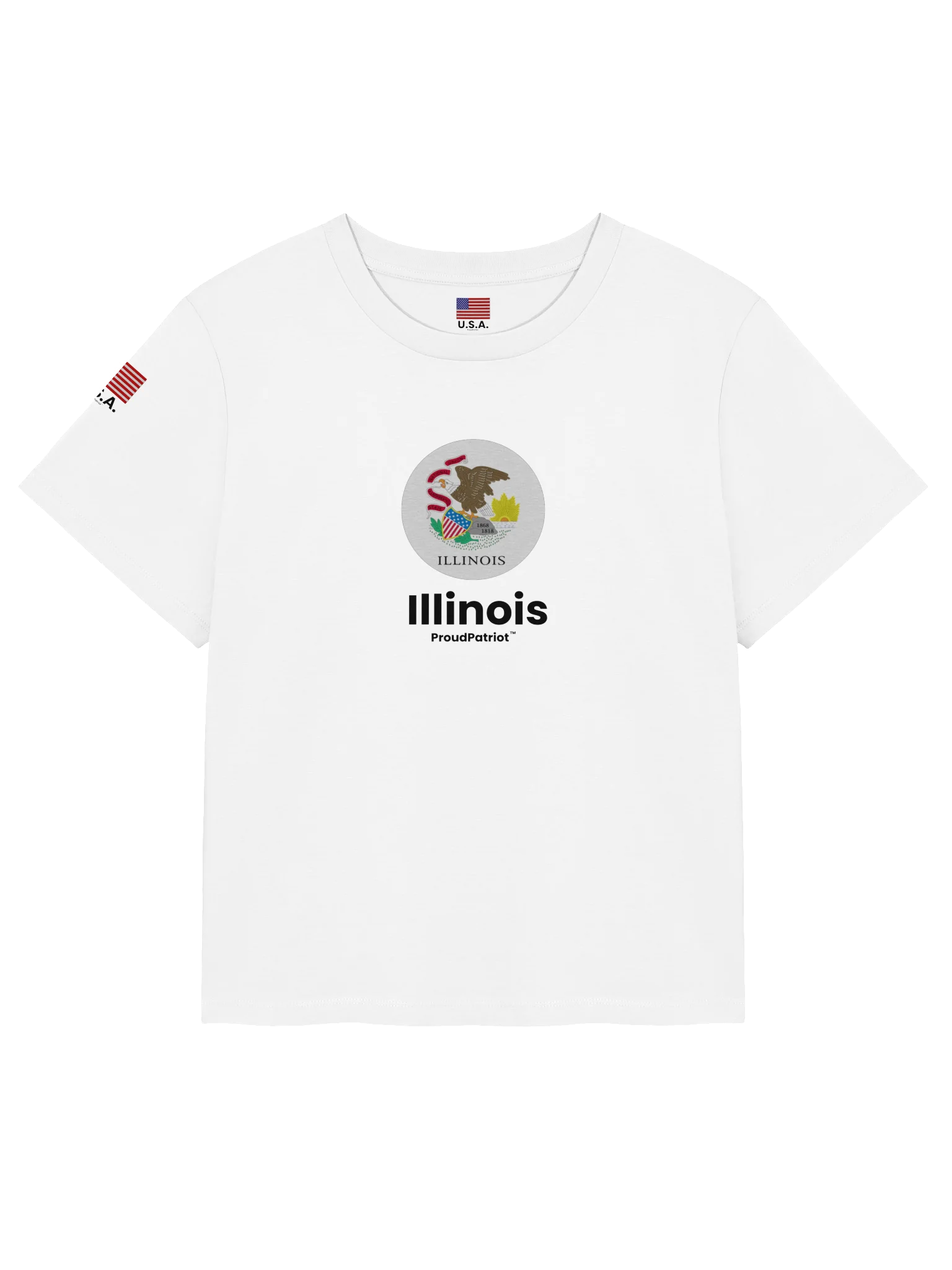 Illinois Women's Ribbed Neck T-Shirt product image (5)
