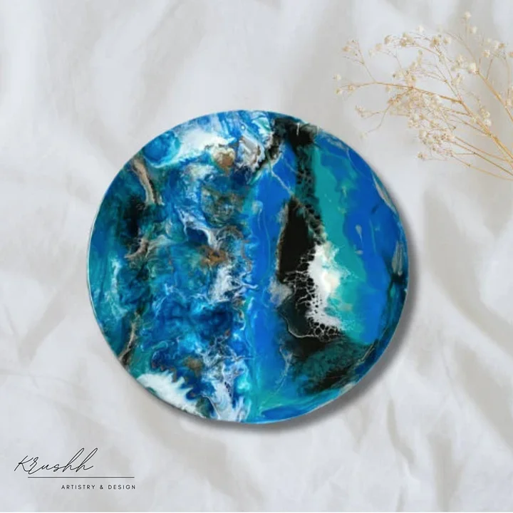 Earth's Ocean Inspired | Wall Art | Wall Decor | Resin-Wood product image (2)