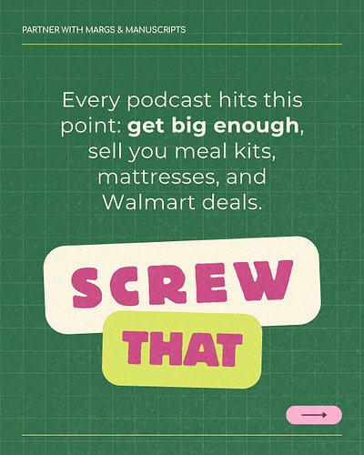 we officially reached the “run ads or nah” stage of the podcast. and instead of taking corporate money, we built something fo...