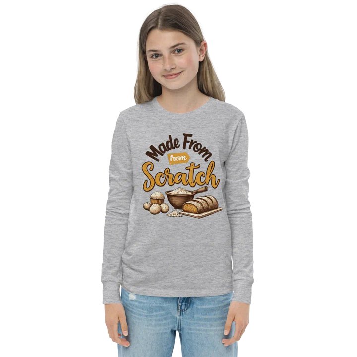 Bake From Scratch Youth Long Sleeve Tee product image (3)