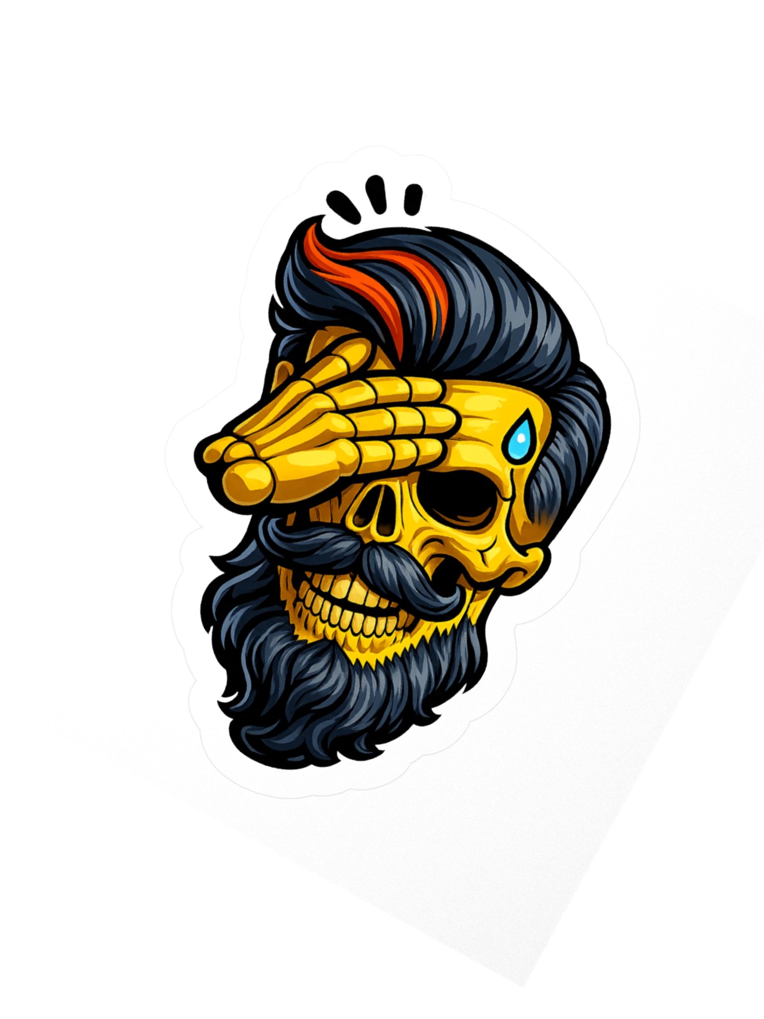 BeardedHostility Facepalm Emote Sticker product image (2)