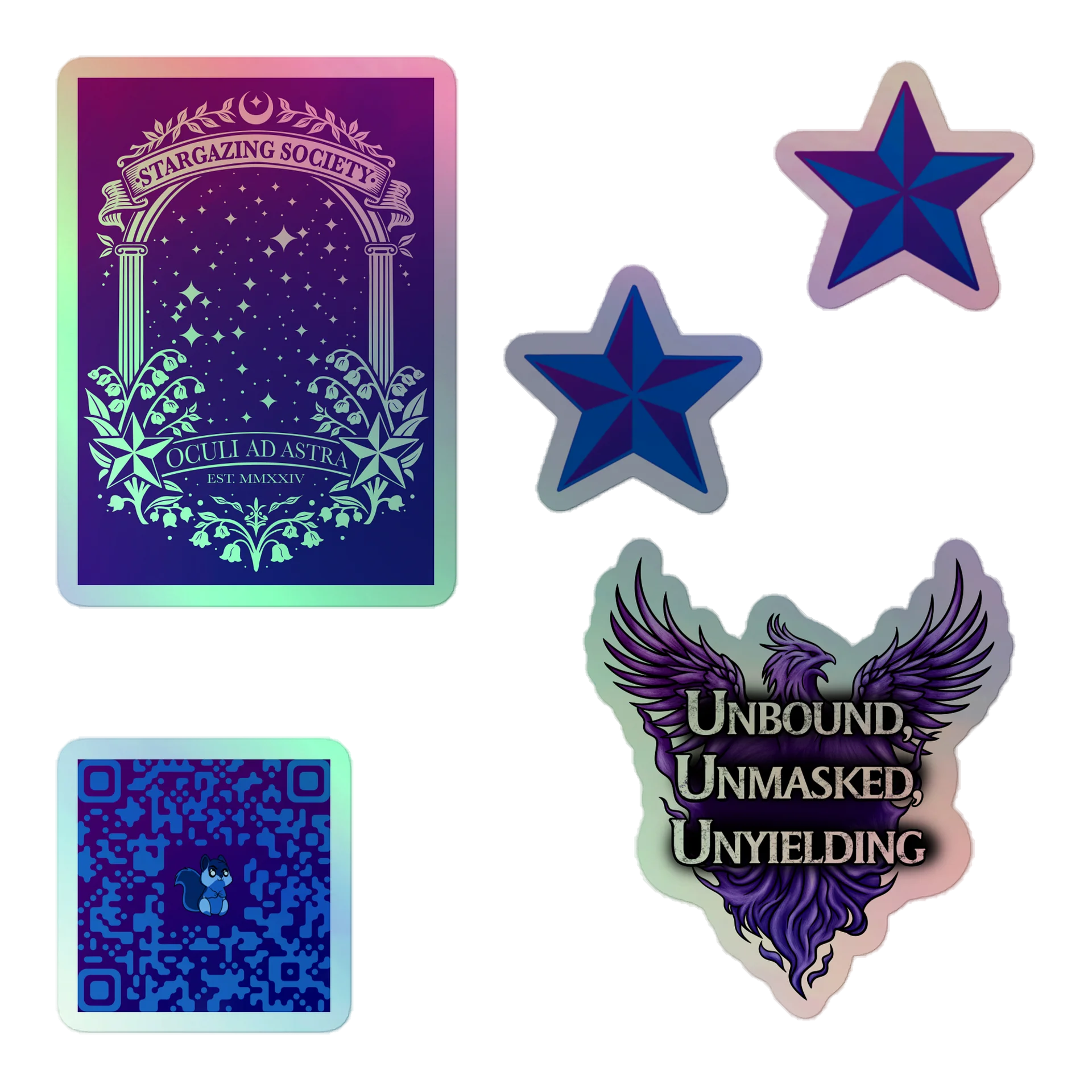 Menace Court - Holo Sticker Sheet product image (1)