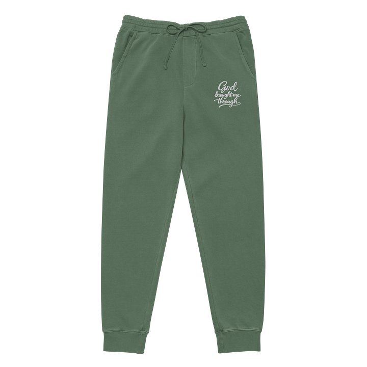 God Brought Me Through Joggers (Sky Blue Edition) product image (6)