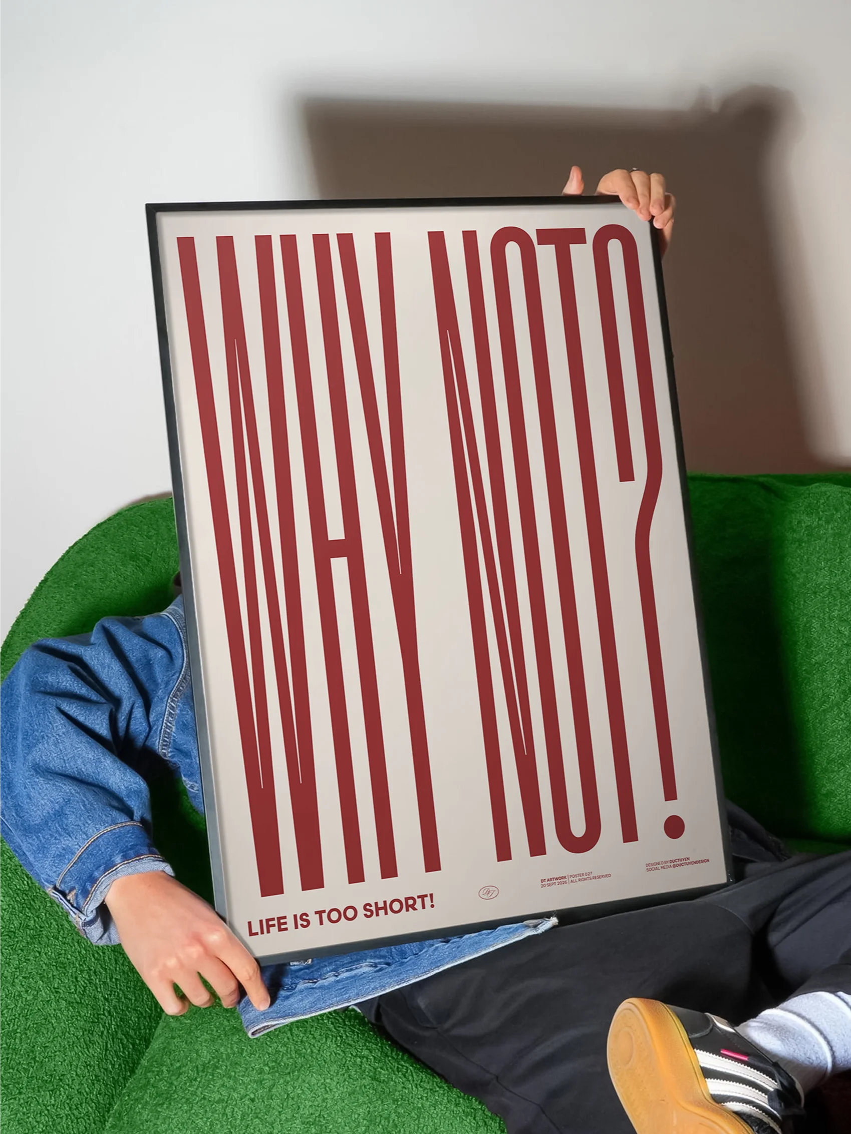 "WHY NOT" Framed Poster product image (10)