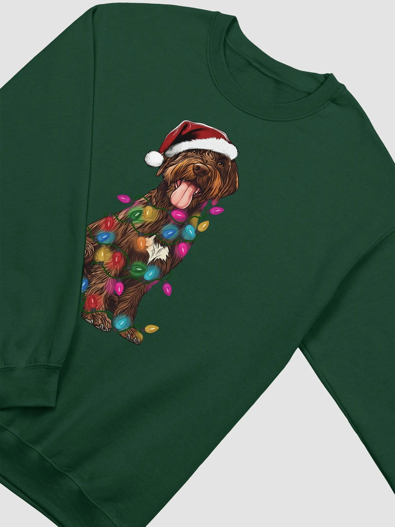 Funny Wirehaired Pointing Griffon(Liver) Christmas Sweatshirt product image (9)