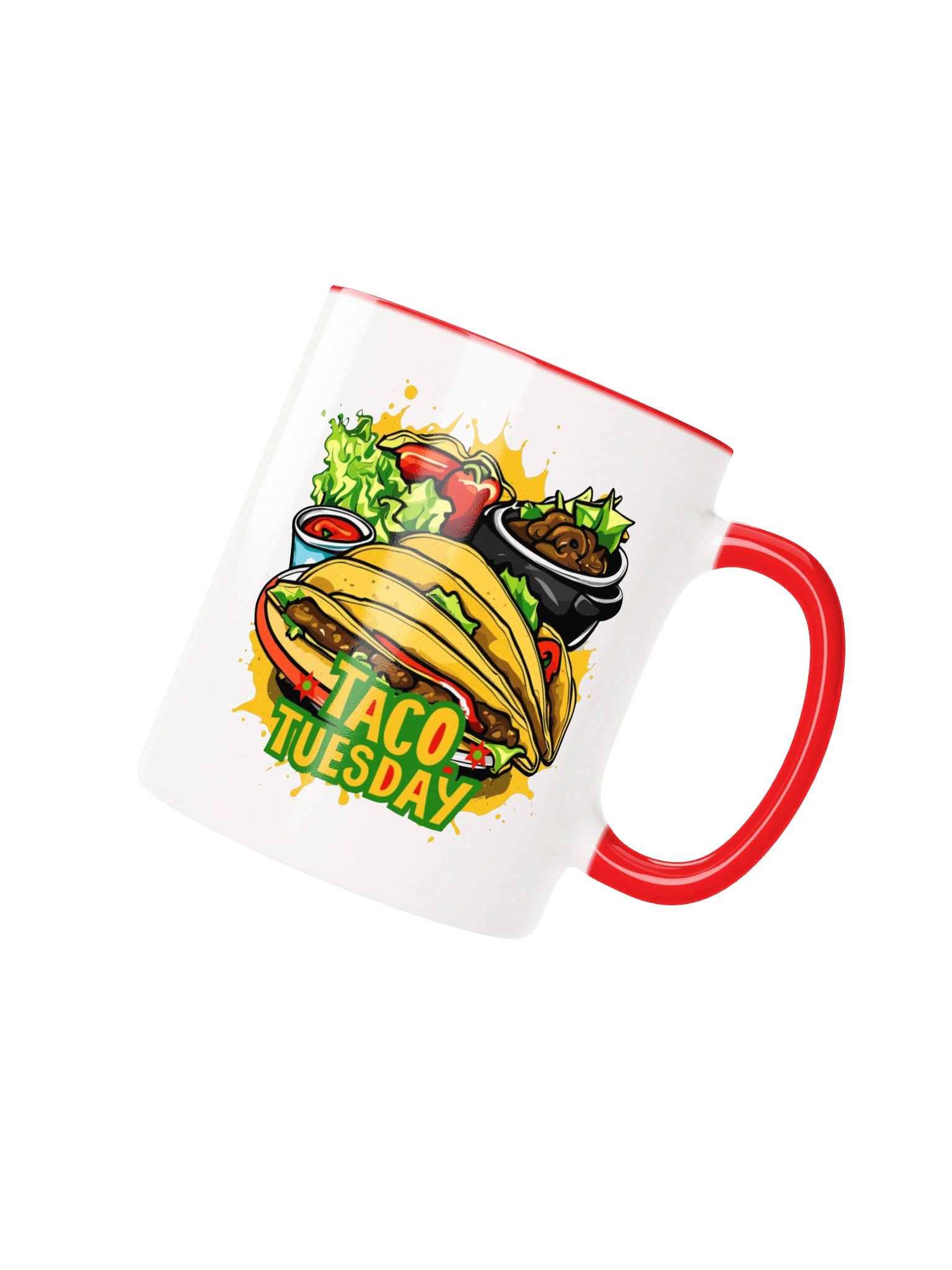 Taco Tuesday | Colorful Artistic Coffee Mug | 11 oz & 15 oz product image (2)