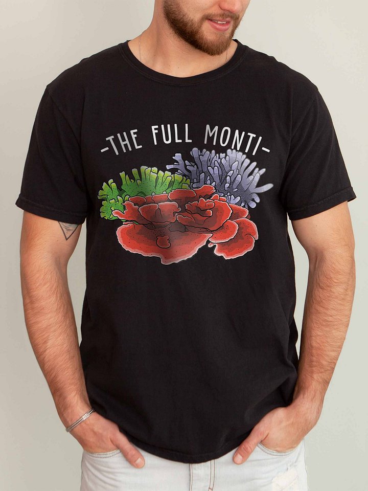 The Full Monti Montipora Corals T-Shirt for Reef Aquarium Lovers product image (2)