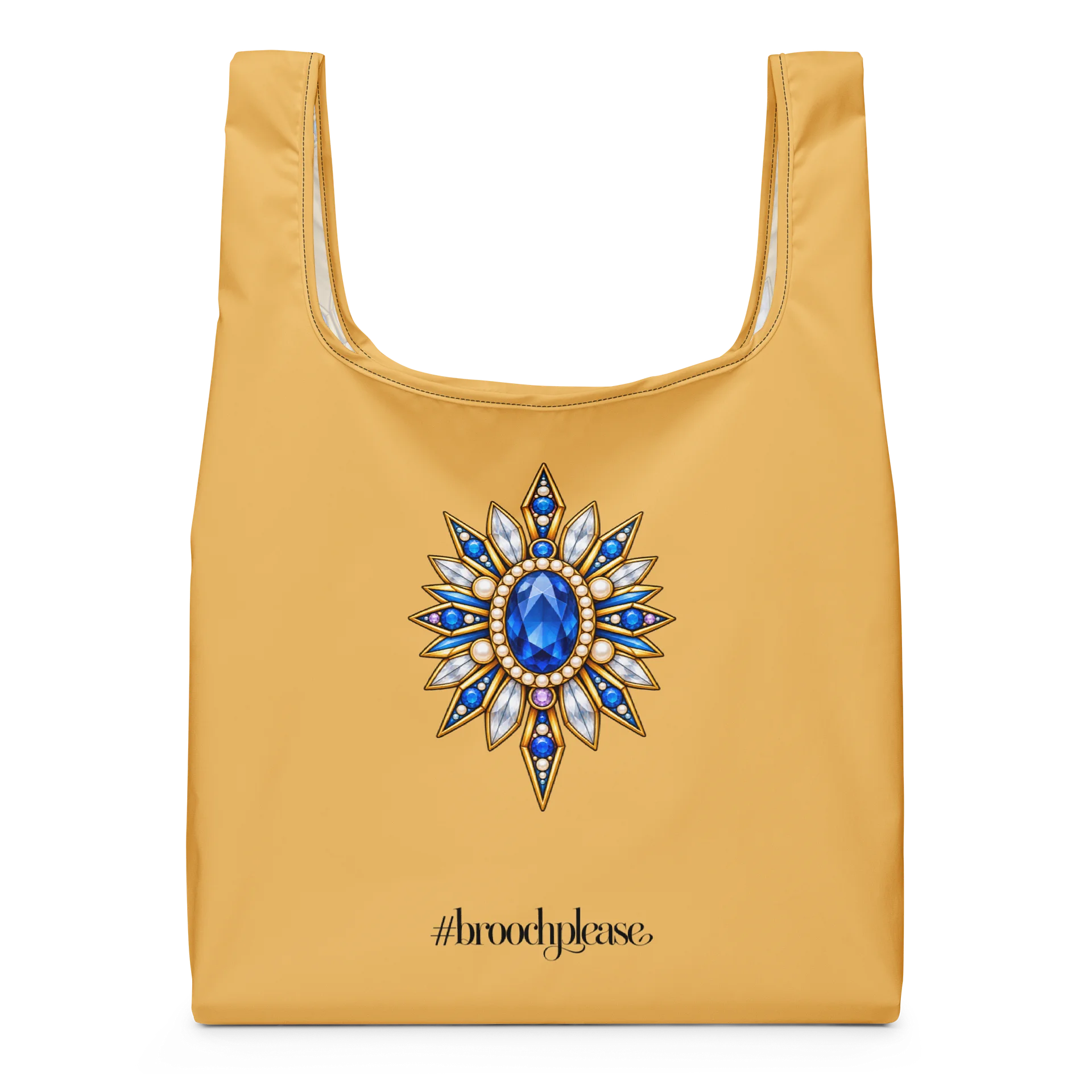 Blue Jewel Brooch Tote product image (3)