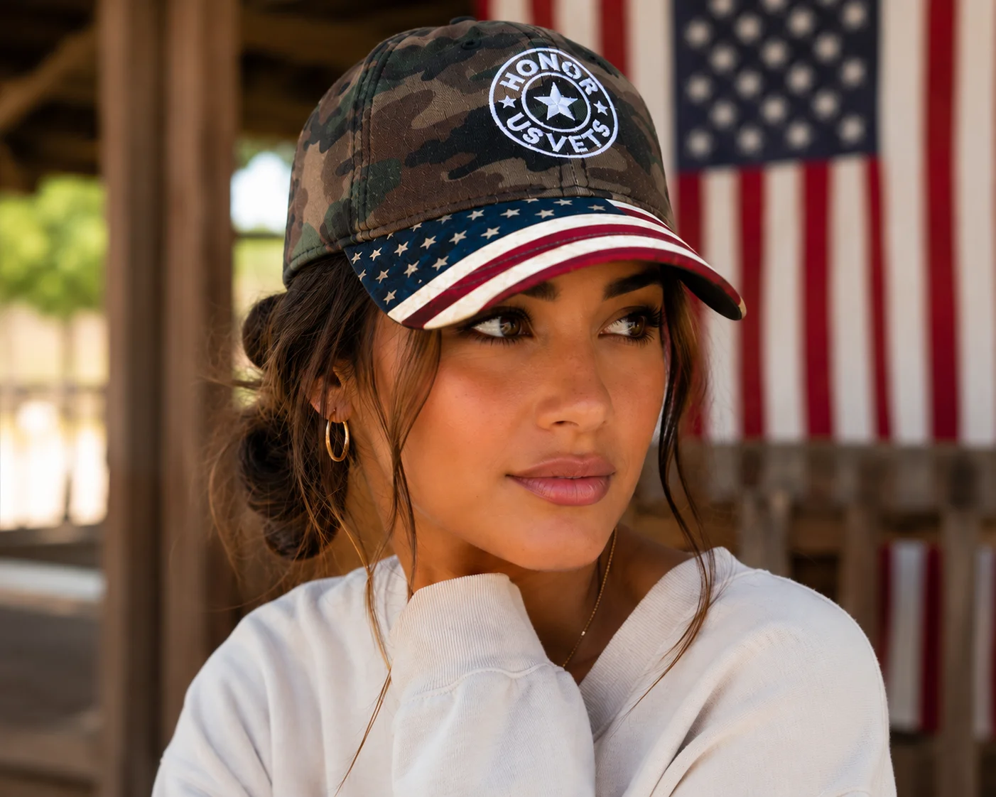 HONORUSVETS - AMERICANA CAMO HAT product image (4)