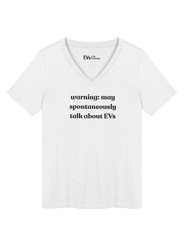 "WMSTAE" Women's V-Neck in White product image (1)