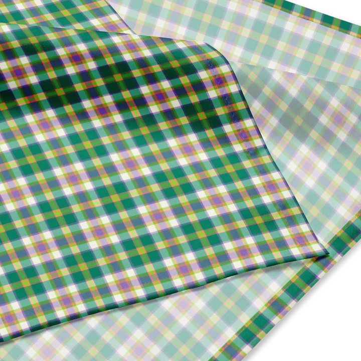 Seafoam and Purple Plaid Bandana product image (2)