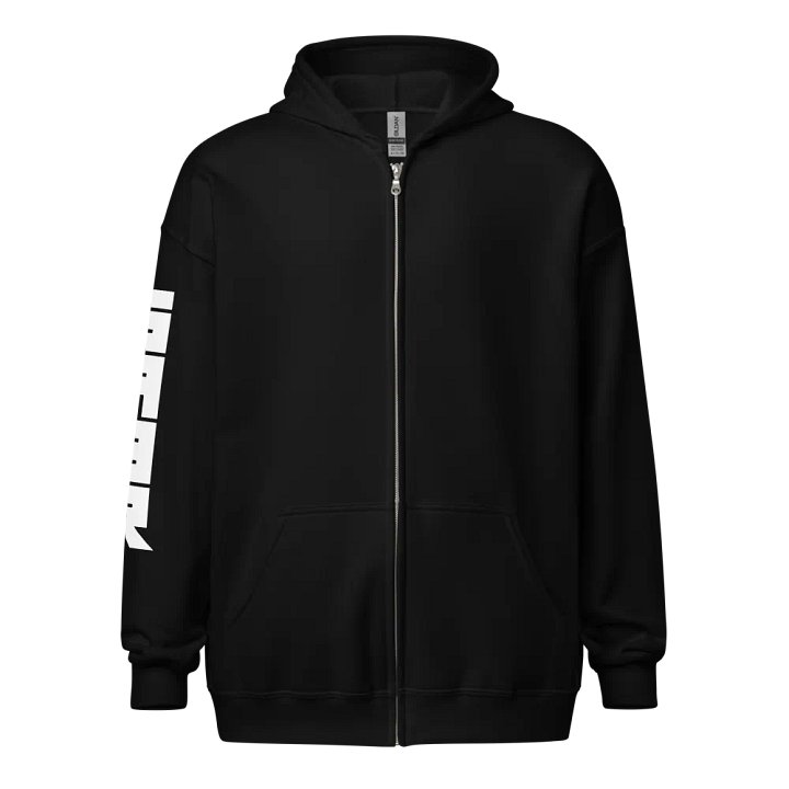 SABR White Logo Sleeve Unisex Heavy Blend Zip Hoodie product image (2)