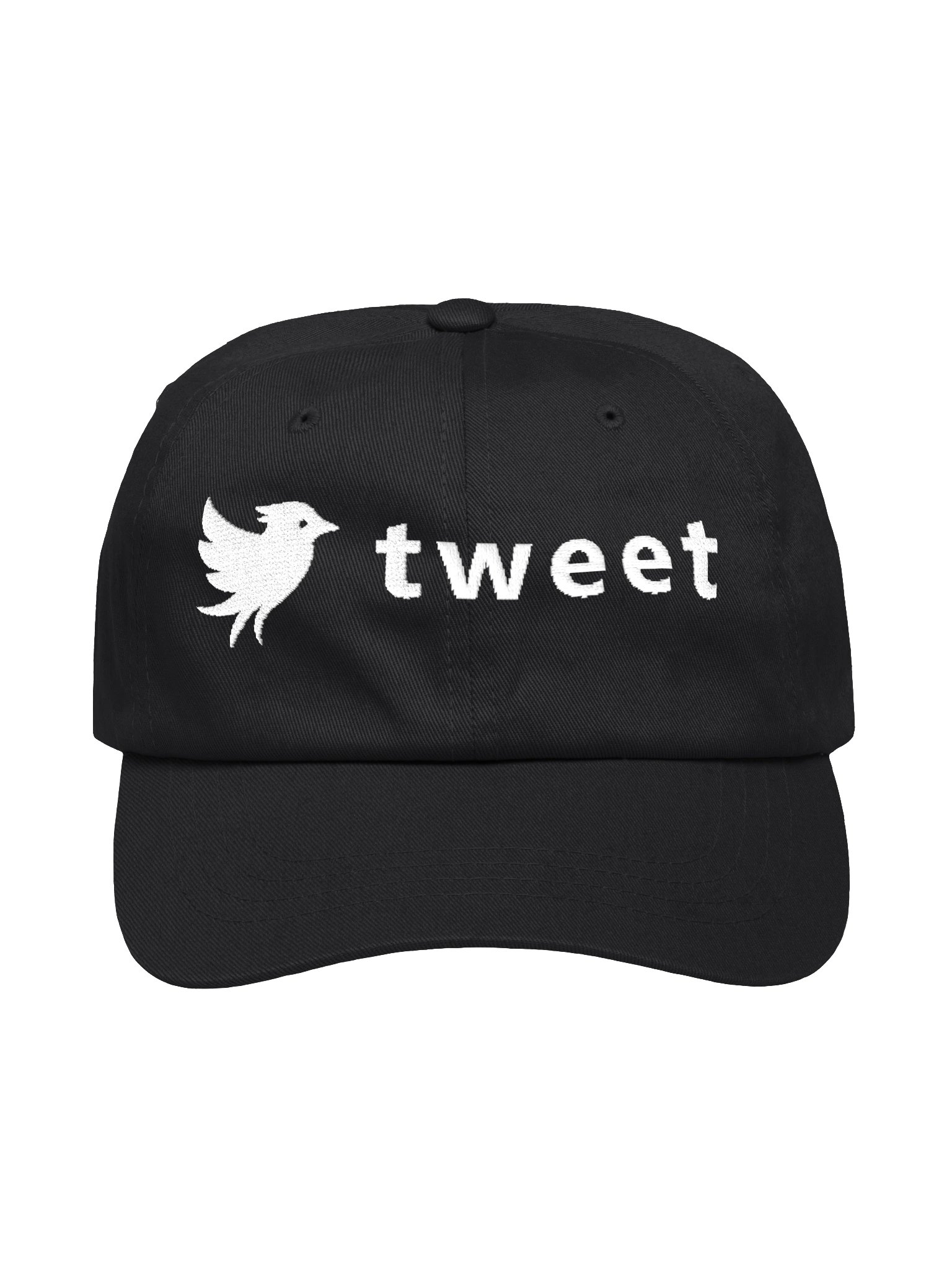Tweet White Embroidered Classic Hat product image (1)