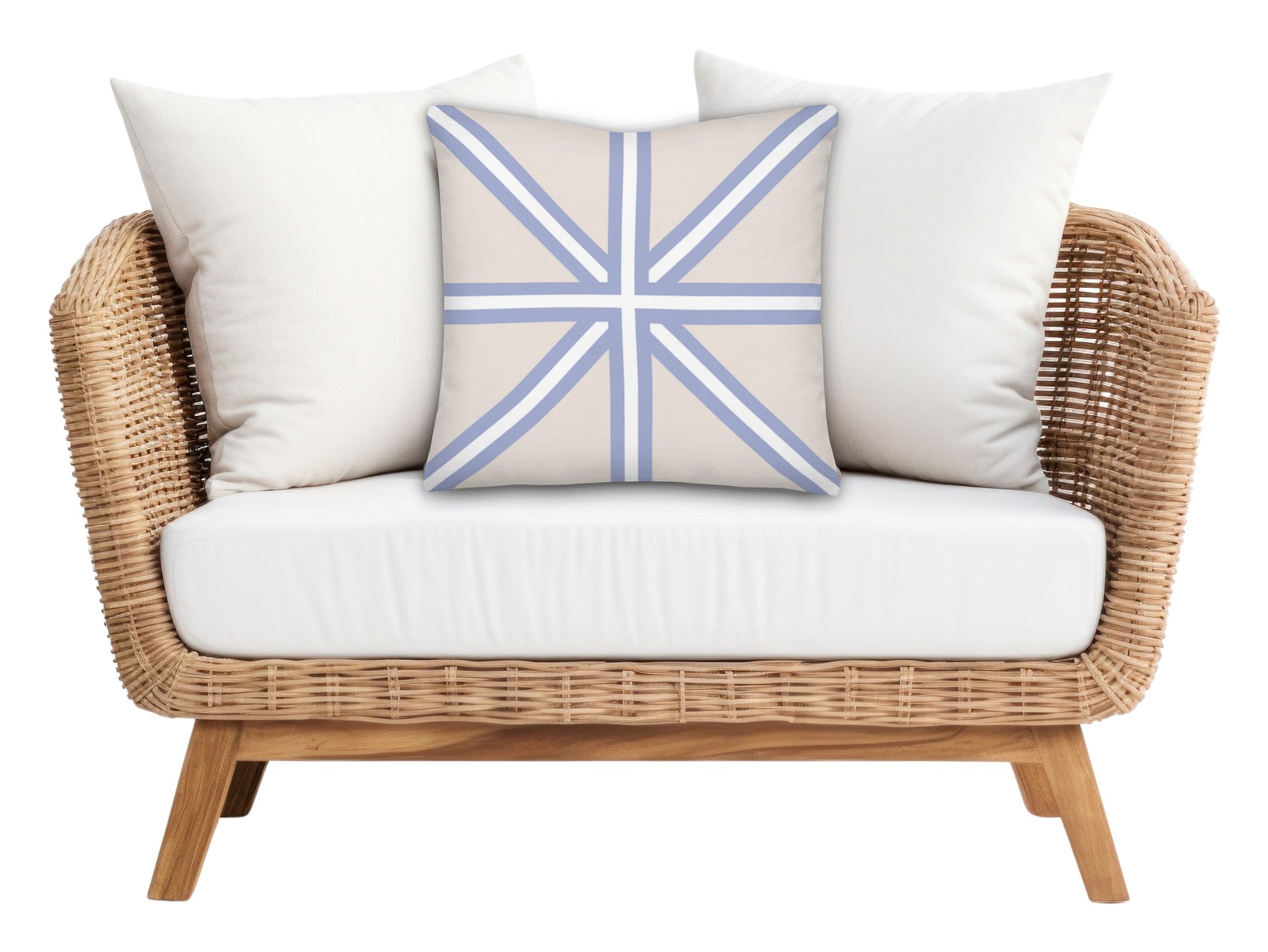 HAMPTONS CLASSICS - BLUE CROSS II THROW PILLOW - maritimes Kissen product image (2)