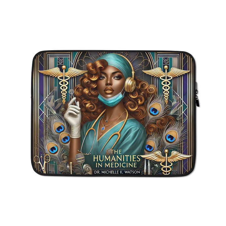 Humanities In Medicine Healing Superstar Surgeon Teal Laptop Sleeve product image (1)