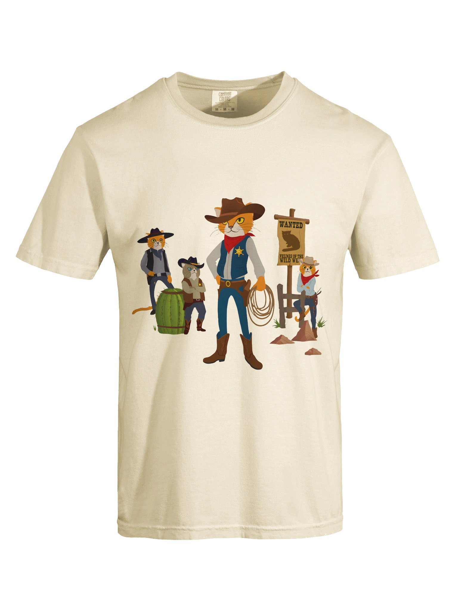 Felines of the Wild West Cowboy T-Shirt product image (26)