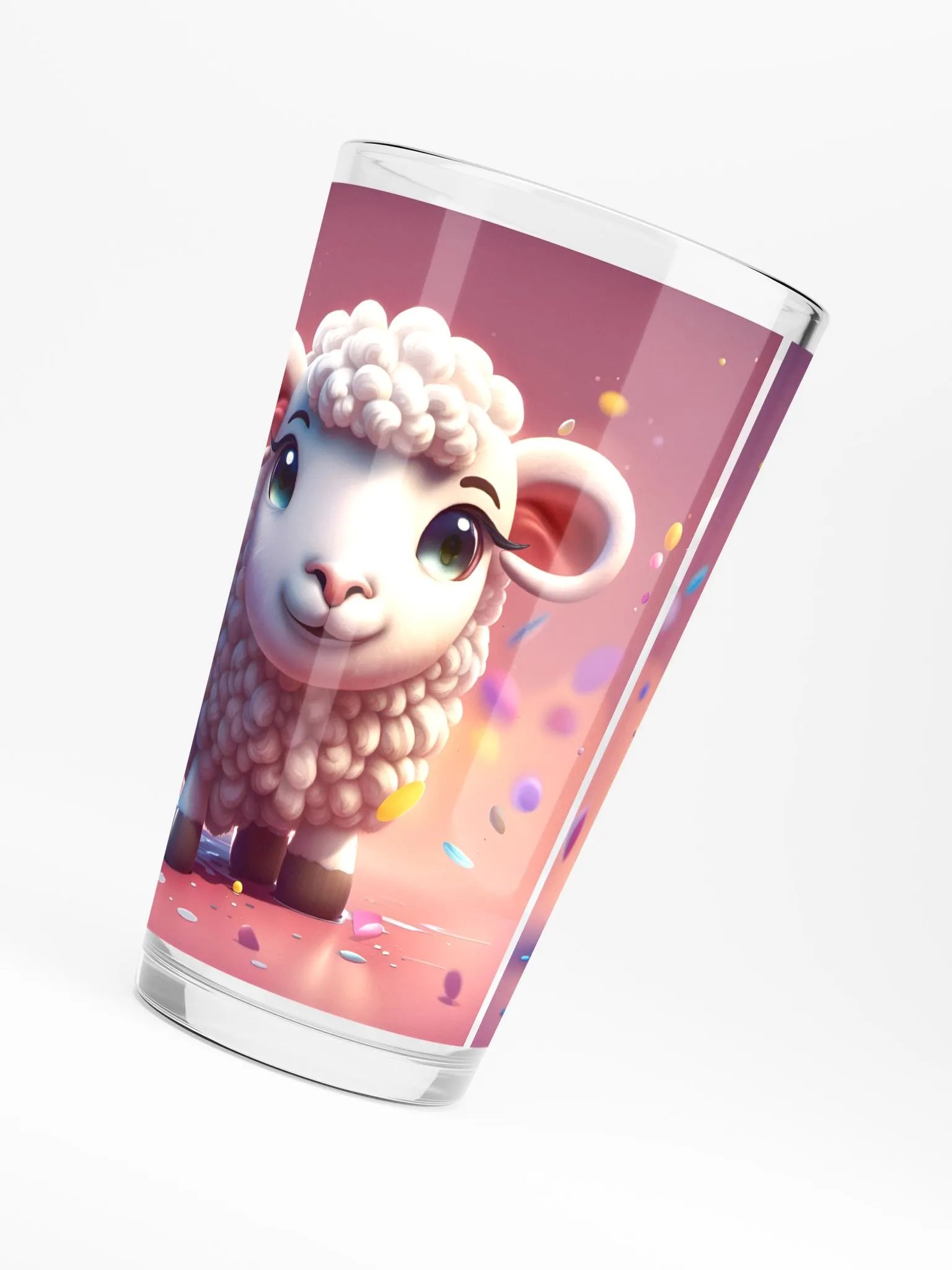 Cute Sheep Pint Glass product image (6)