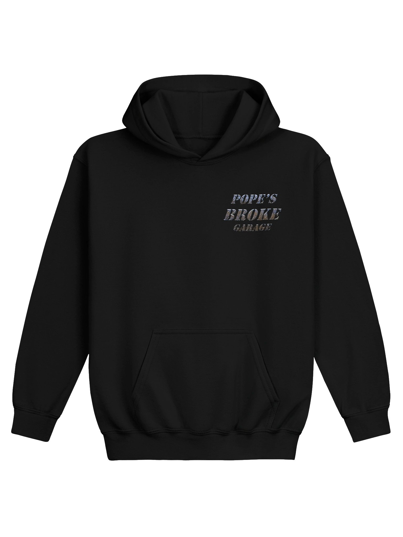 Pope’s Broke Garage Youth Hoodie product image (1)