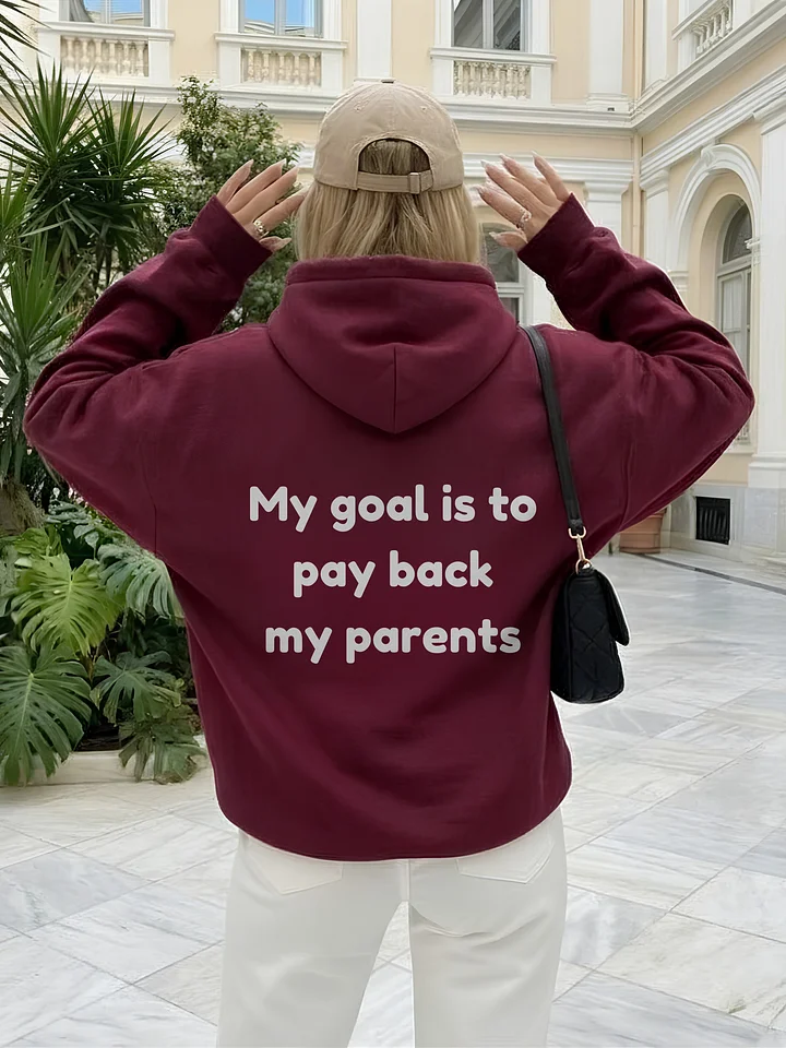 My Goal Is To Pay Back My Parents Hoodie product image (1)