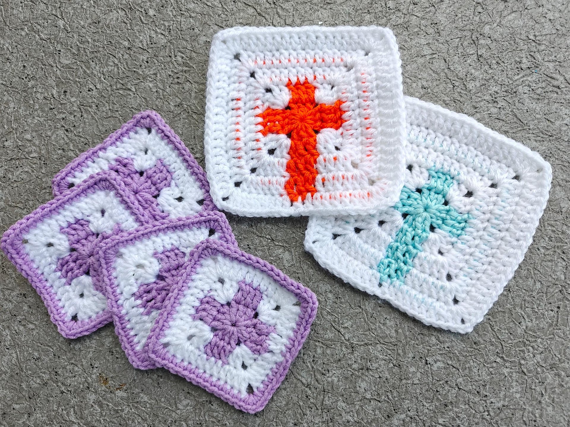 Crochet Cross Motif Block Pattern (Granny Square) product image (5)