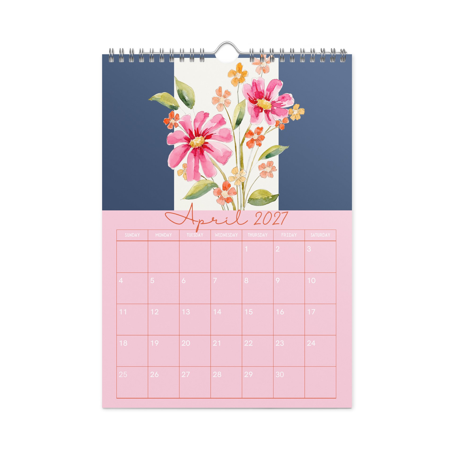Bloom Through the Seasons: A Watercolor Calendar (July 2026 - June 2027) product image (12)